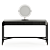 Luxury Rosie Dressing Table in Washed Veneers Wood 3D model small image 4