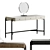 Luxury Rosie Dressing Table in Washed Veneers Wood 3D model small image 10