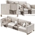 DV Home BEVERLY 320 Sofa 3D model small image 3