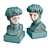 Michelangelo Masked Bust Sculpture 3D model small image 4