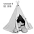 Riviera Blue Teepee, Spacious Dimensions 3D model small image 4