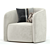 Modern Mila Swivel Armchair 3D 3D model small image 2