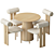 Modern Hippo Chair & Table 3D model small image 2