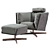 Heit Swivel Armchair: Ultimate Comfort 3D model small image 1