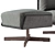 Heit Swivel Armchair: Ultimate Comfort 3D model small image 6