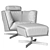 Heit Swivel Armchair: Ultimate Comfort 3D model small image 7