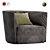 Poliform Santa Monica Armchair 3D model small image 6