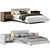 Minotti Brasilia Modern Bed Collection 3D model small image 3