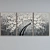 Modern Tree Oil Triptych Frames 3D model small image 5