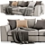 Flexform Armand 2-Seater Sofa, LUX 3D model small image 3