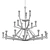 Modern Plywood Chandelier 3D model small image 2