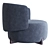 Pietboon Jane Swivel Armchair 3D model small image 4