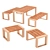 Cafe No.1 Outdoor Furniture Set 3D model small image 2