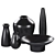 Decorative Vases Set with Vray Materials 3D model small image 3