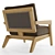 RH Avila Teak Lounge Chair 3D model small image 4