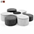 Stylish Modular Blow Pouf Set 3D model small image 1