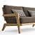 RH Avila Teak Sofa 72 3D model small image 3