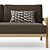 RH Avila Teak Sofa 72 3D model small image 4
