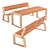 Outdoor Furniture Set Café №2 3D model small image 2