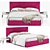 Modern Dynamic Greta Bed 3D model small image 1