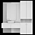 Modern Bathroom Vanity Set 3D model small image 4