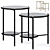 BAMBOO Side Table, Luxe Living 3D model small image 1