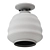 Milk Glass Hive Ceiling Light 3D model small image 2