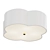 Elegant Scalloped Ceiling Light Fixture 3D model small image 1