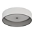  Sleek Ringed LED Ceiling Light 3D model small image 2