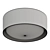 Sleek LED Ceiling Light Fixture 3D model small image 2