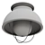 NANTUCKET Black Ceiling Light 3D model small image 2