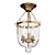 Mini Smokebell Ceiling Lantern Fixture 3D model small image 1