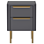 Ebro Dusk Grey Bedside Table 3D model small image 2