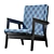 Vintage Armchair, Classic Design 3D model small image 3