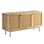 Modern Curtis 3 Door Sideboard 3D model small image 1