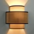 Natural Jute Wall Sconce, Elegance 3D model small image 3