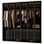 Modern Glass Wardrobe Composition 3D model small image 1