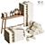 Elegant Bathroom Set Design 3D model small image 1