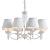 Sleek Fabric Lodge Chandelier 3D model small image 2