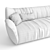 Sleek Natuzzi Juno 3-Seater 3D model small image 5