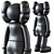 Contemporary Kaws Art Sculpture 2013 3D model small image 3
