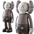 Contemporary Kaws Art Sculpture 2013 3D model small image 4
