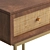 Curtis Sleek One Drawer Nightstand 3D model small image 6