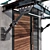Modern Glass Entrance Canopy Kit 3D model small image 3