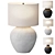 Chalky Ceramic Table Lamp 3D model small image 1