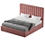 Urban Elegance Bed | Customizable 3D model small image 1