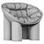  Faye Toogood Concrete Armchair Collection 3D model small image 6