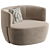 Contemporary Elain Armchair Design 3D model small image 3