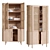 Fields Natural Storage Cabinet 80 3D model small image 2