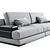 Luxurious Fendi Casa Duke Sofa 3D model small image 2